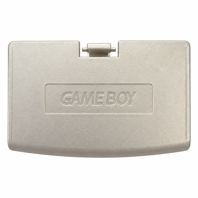 Nintendo Game Boy Advance batterijklepje, zilver, origineel, buitenkant met Game Boy-logo, nieuw