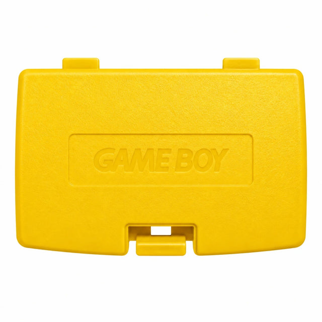 Nintendo Game Boy Color batterijklepje, geel, origineel, buitenkant met Game Boy-logo, nieuw