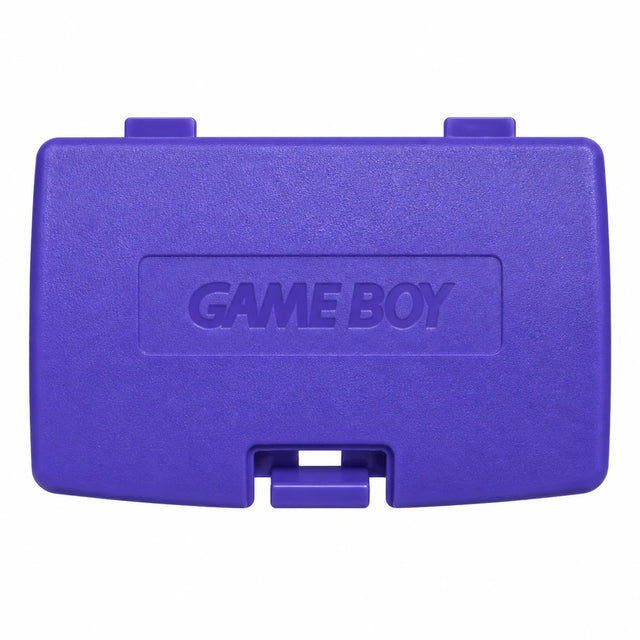 Nintendo Game Boy Color batterijklepje, paars, origineel, buitenkant met Game Boy-logo, nieuw