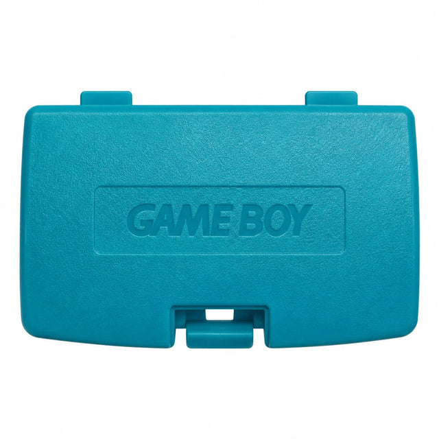 Nintendo Game Boy Color batterijklepje, turquoise, origineel, buitenkant met Game Boy-logo, nieuw
