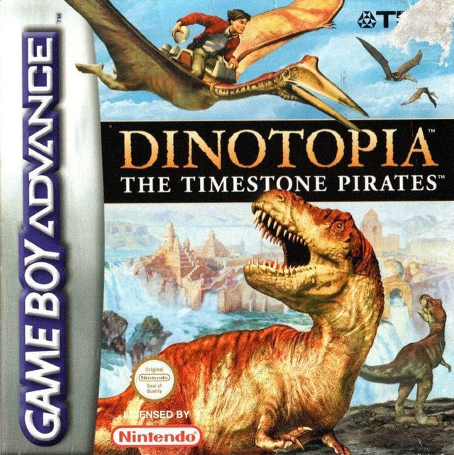 Nintendo Game Boy Advance Dinotopia The Timestone Pirates, doos voorkant, tweedehands