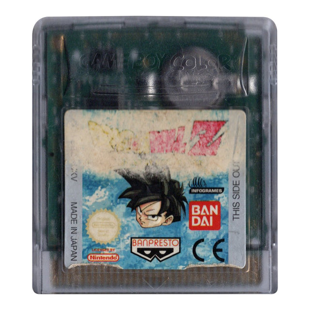 Nintendo Game Boy Color Dragon Ball Z Legendary Super Warriors, losse cassette met zwaar beschadigd label, tweedehands