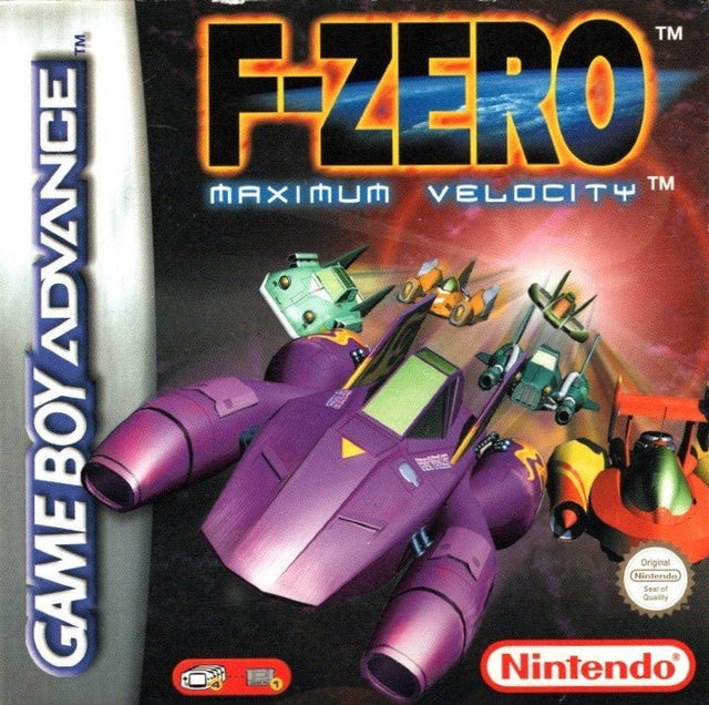 Nintendo Game Boy Advance F-Zero Maximum Velocity, doos voorkant, tweedehands