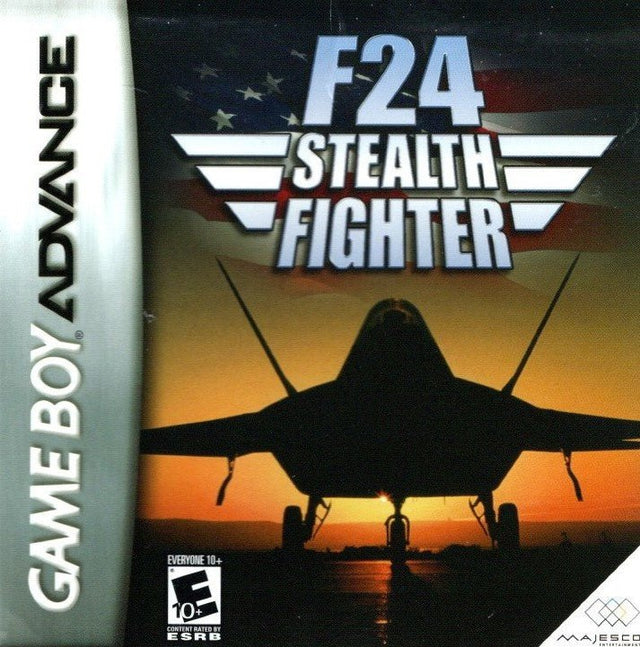 Nintendo Game Boy Advance F24 Stealth Fighter, doos voorkant, Amerikaanse ESRB-uitgave, tweedehands