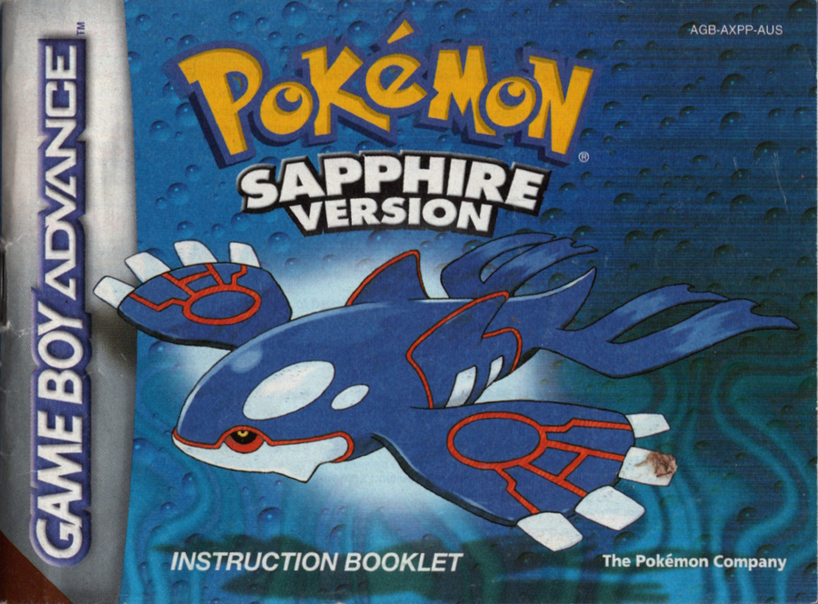 Game Boy-Pokemon Sapphire Version - Manual/Handleiding Tweedehands