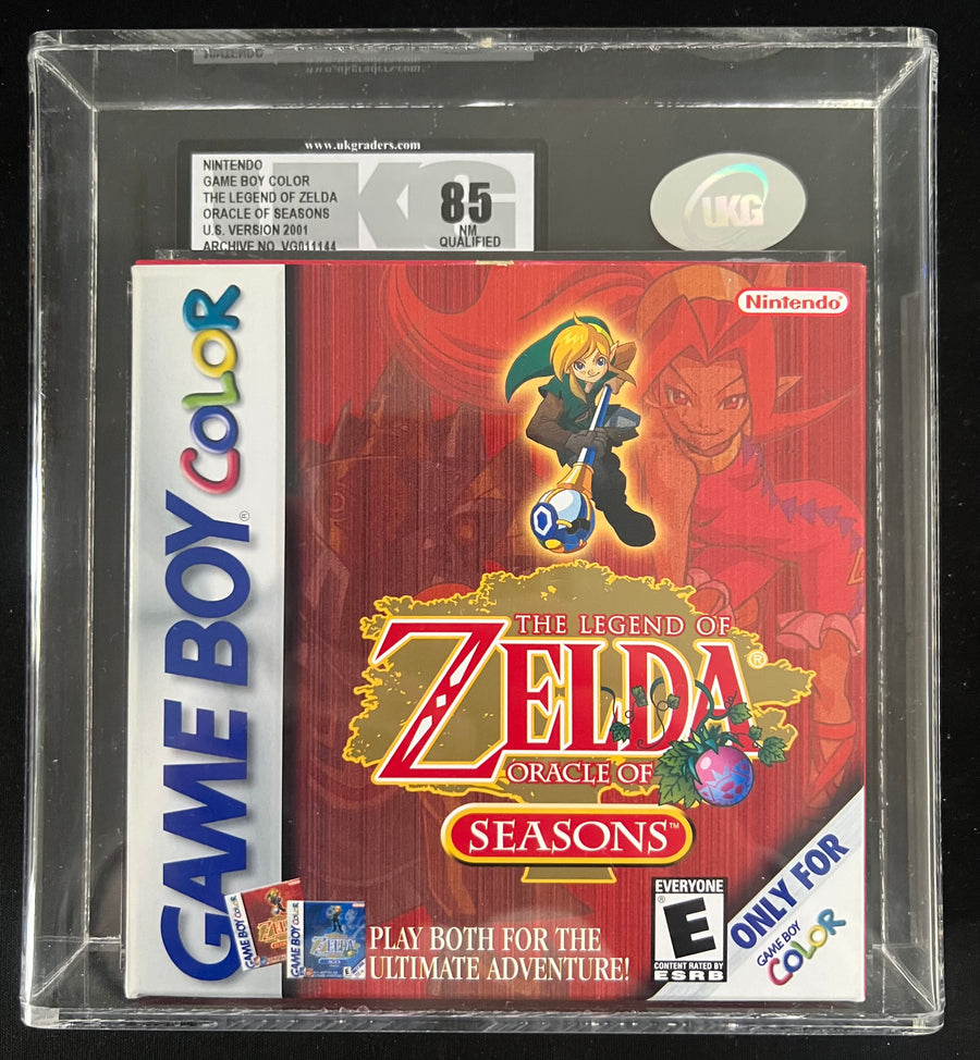 Game Boy-The Legend of Zelda: Oracle of Seasons (Compleet, UKG graded) Tweedehands
