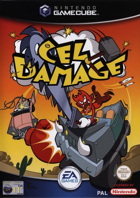 Gamecube-Cel Damage Tweedehands