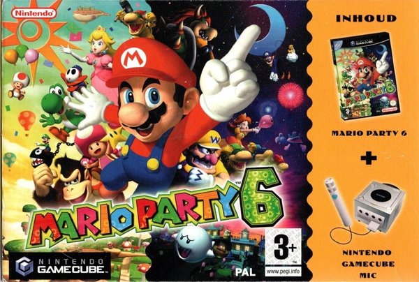 Gamecube-Mario Party 6 Incl. Microfoon Tweedehands
