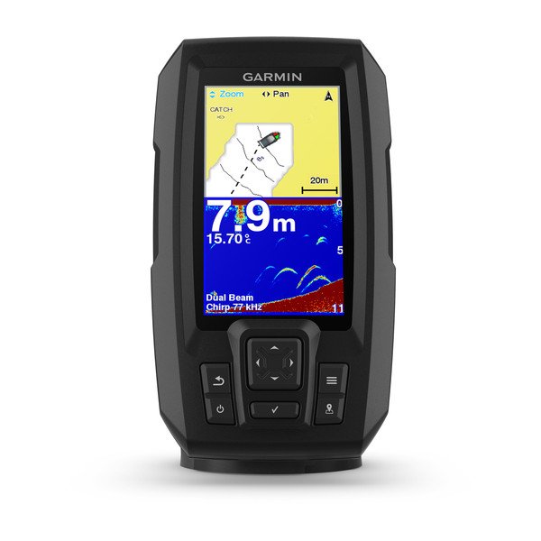 Garmin-Striker Plus 4 + Transducer Fishfinder met 4,3" Display en Ingebouwde GPS Tweedehands