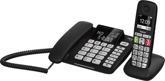 Gigaset-Vaste + Draadloze Telefoonset DL780 Plus (Bureautoestel + Handset, Grote Toetsen, Verlicht Display)-tweedehands