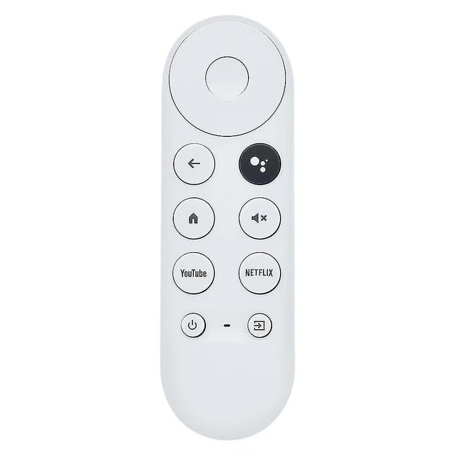 Afstandsbediening voor Google Chromecast met Google TV HD en 4K, wit, voorkant