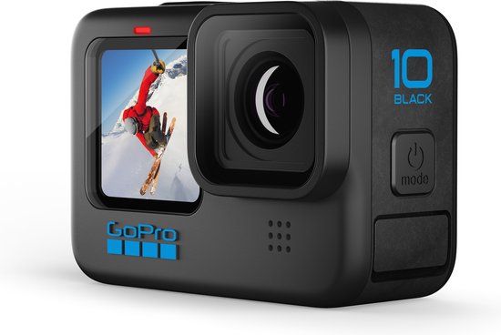 GoPro-HERO 10 Black - Actioncam Action Camera - Zwart (Nieuw)
