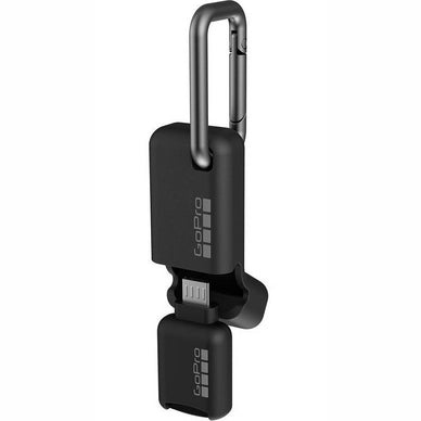 GoPro Quik Key mobile microSD kaartlezer met micro-USB, zwart met karabijnhaak
