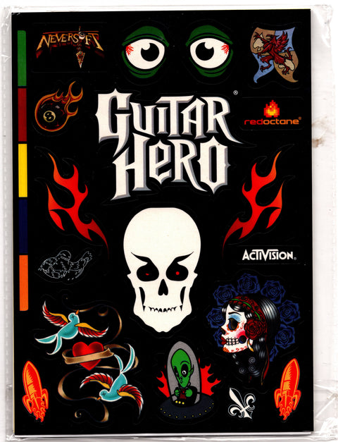 Guitar Hero-Sticker Sheet - RedOctane / Activision (Nieuw)