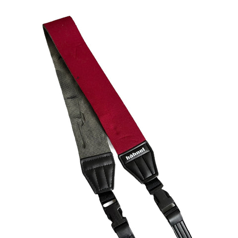 Hähnel-Camera Neck Strap - Vintage - Donker Rood (Nieuw)