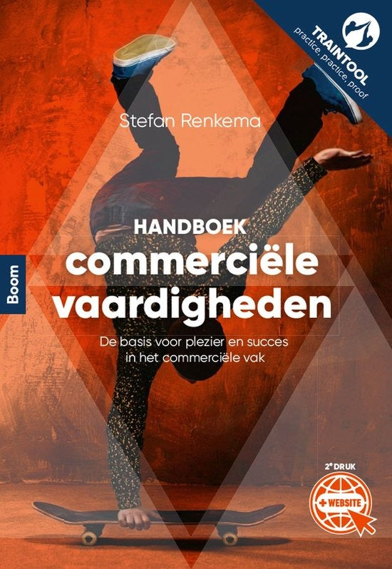 Handboek commerciële vaardigheden, Stefan Renkema, boekomslag voorkant, tweedehands