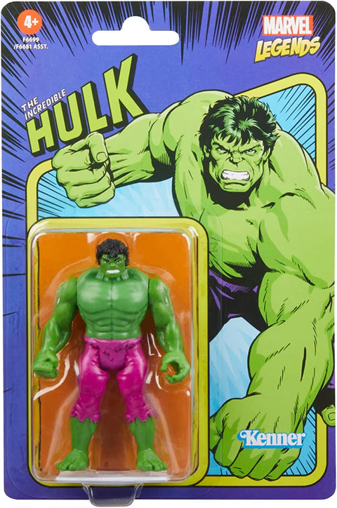 Hashbro-Marvel Legends Retro 3.75" - Hulk Action Figure (Nieuw)