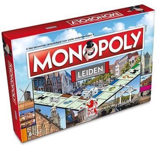 Hashbro-Monopoly Leiden Editie Bordspel (Nieuw)
