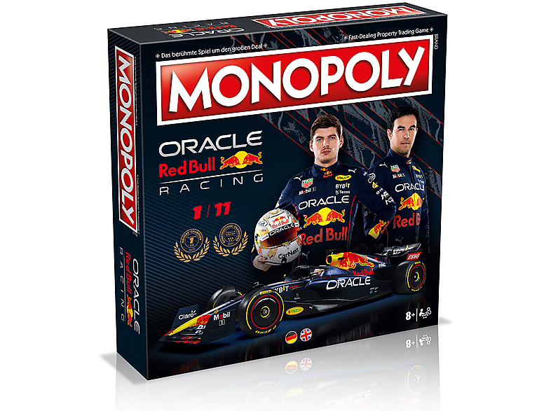 Hashbro-Monopoly Redbull Racing F1 Editie Bordspel (Nieuw)