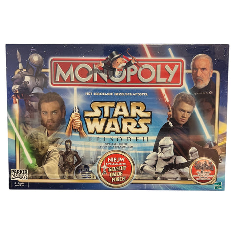 Hashbro-Monopoly - Star Wars Episode II - Nederlandstalig Bordspel (Nieuw)