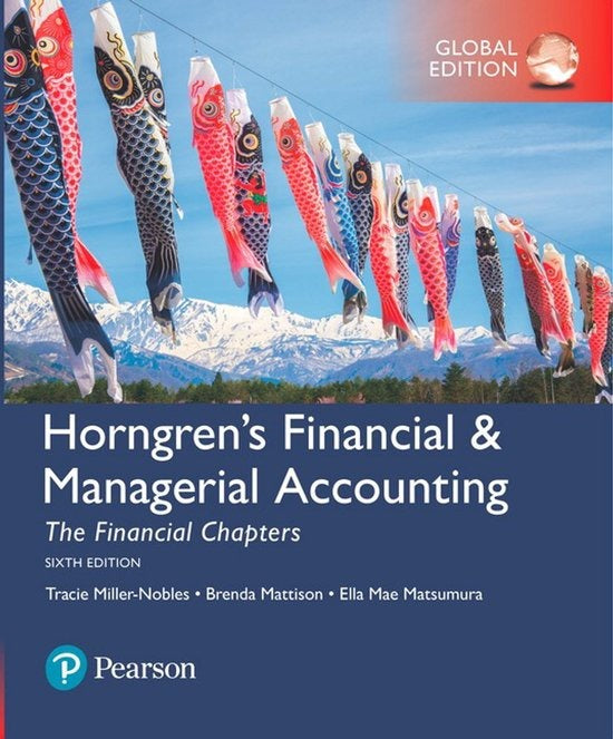 Horngren's Financial & Managerial Accounting, The Financial Chapters, Tracie Miller-Nobles, omslag met wimpels, tweedehands