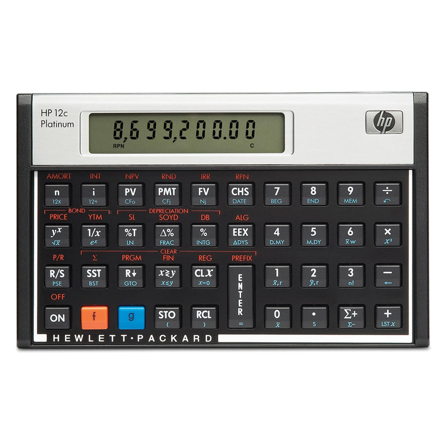 HP-12c Platinum Wetenschappelijke Rekenmachine - 25th Anniversary Edition Tweedehands