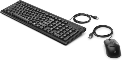 HP-160 - Toetsenbord en Muis - Bedraad - QWERTY - Zwart Tweedehands