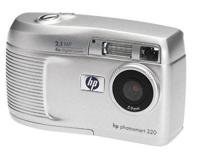 HP-Photosmart 320 Digitale Compact Camera - Zilver (Nieuw)