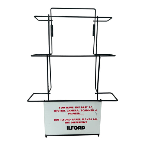 ILFORD-Papieren Display Rek - Vintage Draadrek voor Fotopapier Tweedehands