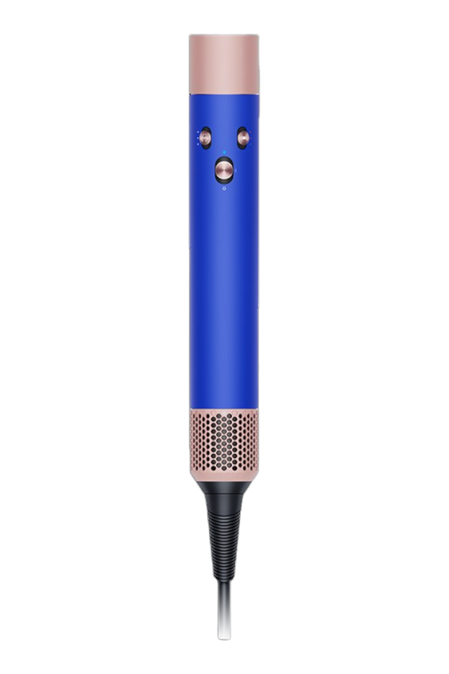 Dyson Airwrap HS05 losse föhn zonder opzetstukken, Blue Blush blauw met roze, rechtop, tweedehands