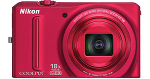 Coolpix S9100 Digitale Compact Camera - Rood