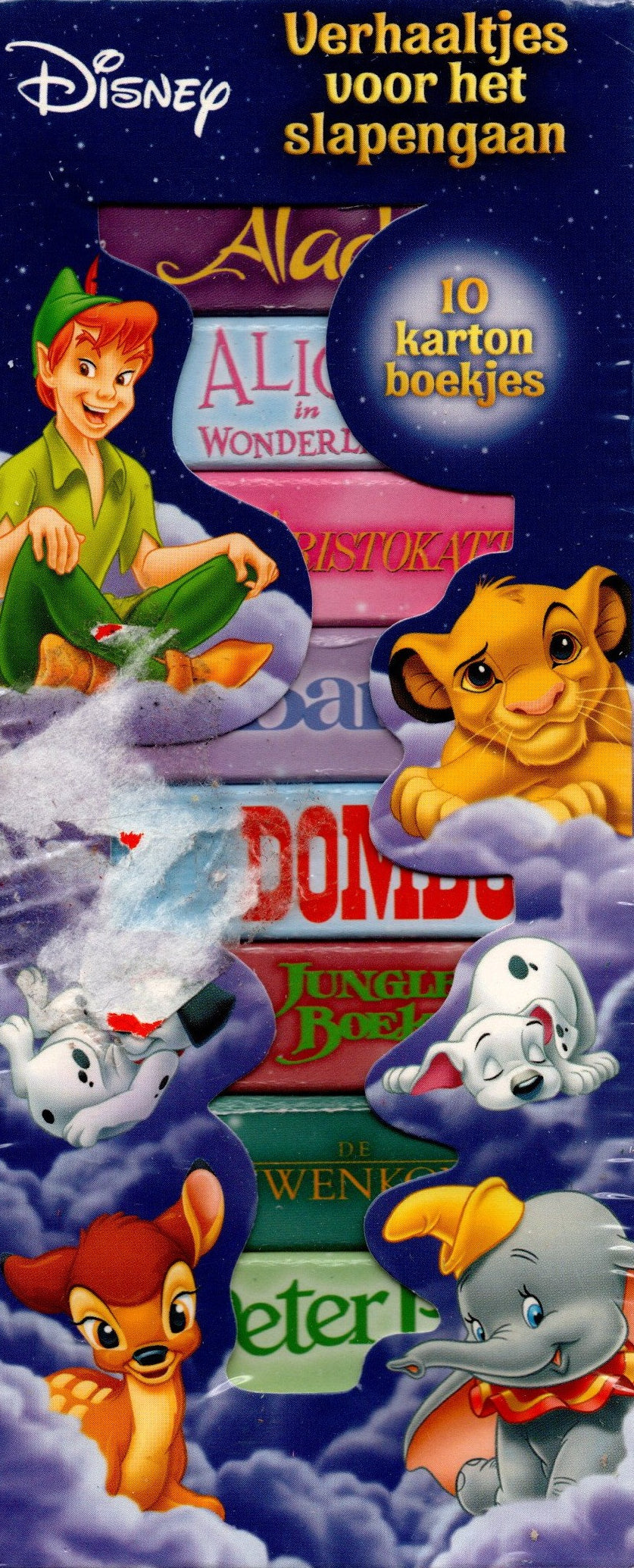 Boek-Disney – Verhaaltjes voor het slapengaan (10 karton boekjes)-tweedehands