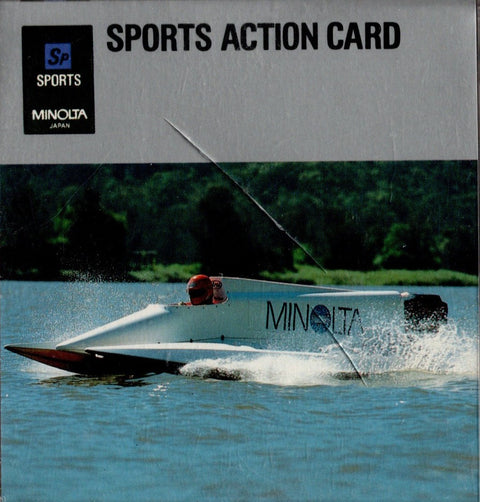 Minolta Creative Expansion Card Sports Action voor 5000i, 7000i en 8000i, kaart op de verpakking met speedboot, tweedehands