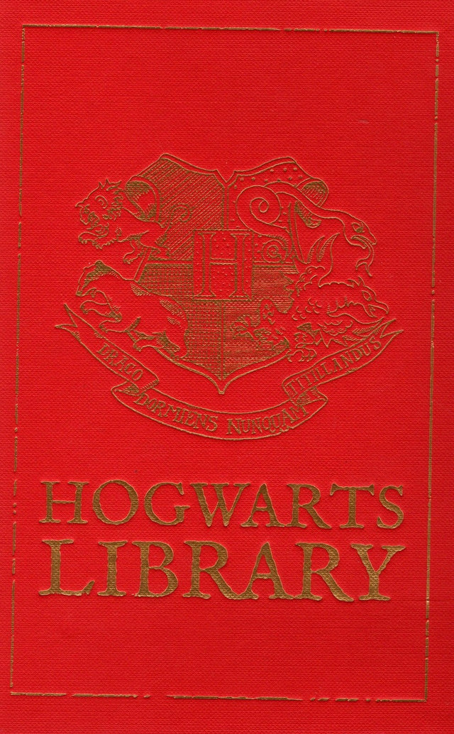 The Hogwarts Library boxset, J.K. Rowling, rode cassette met Hogwarts-wapen, tweedehands