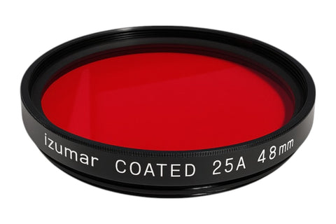 Izumar-48 mm 25A Rood Filter – Hoog Contrast voor Zwart-witfotografie (Nieuw)