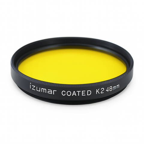 Izumar-48mm - K2 Geel Coated Filter - Zwart-wit Contrastversterking (Nieuw)