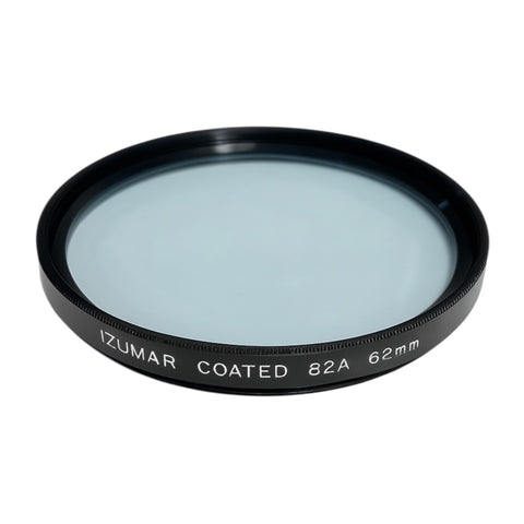 Izumar 62 mm 82A kleurcorrectiefilter voor subtiele koeling, lichtblauw filterglas met opdruk Coated 82A 62mm