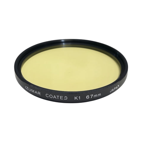 Izumar-67 mm K1 Geel Coated Filter – Subtiele Contrastverbetering voor Zwart-wit (Nieuw)