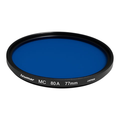 Izumar-77 mm 80A (MC) Kleurconversiefilter – Koeling van Kunstlicht naar Daglicht (Nieuw)