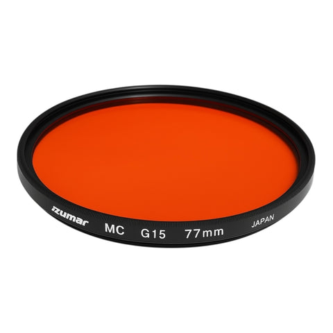 Izumar-77 mm G15 Oranje Coated Filter – Contrastversterking voor Zwart-wit (Nieuw)