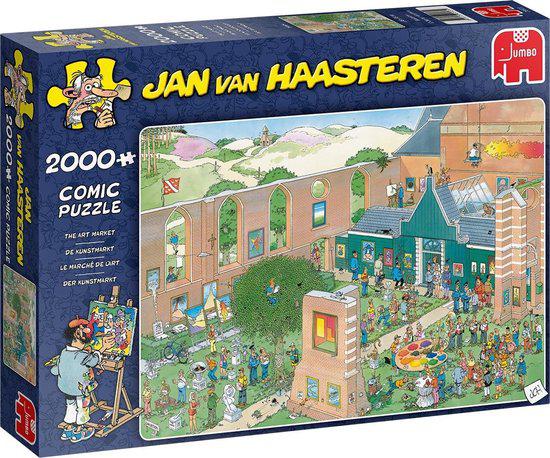 Jan van Haasteren-De Kunstmarkt (20023) - 2000 Stukjes - Puzzel (Nieuw)