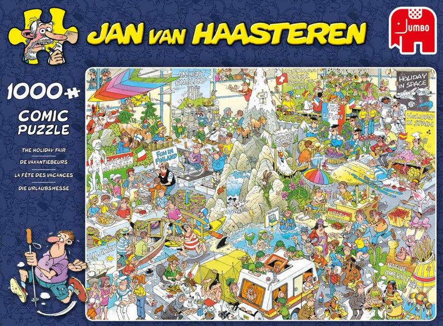 Jan van Haasteren-De Vakantiebeurs - 1000 Stukjes - Puzzel (Compleet) Tweedehands