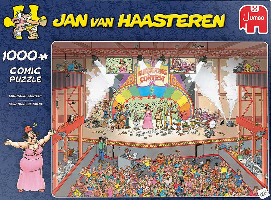 Jan van Haasteren-Eurosong Contest - 1000 Stukjes - Puzzel (Compleet) Tweedehands