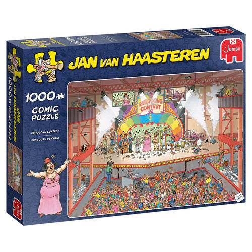 Jan van Haasteren-Eurosong Contest (20025) - 1000 Stukjes - Puzzel (Nieuw)