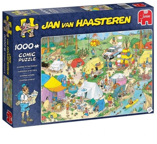 Jan van Haasteren-Kamperen in het Bos - 1000 Stukjes - Puzzel (Nieuw)