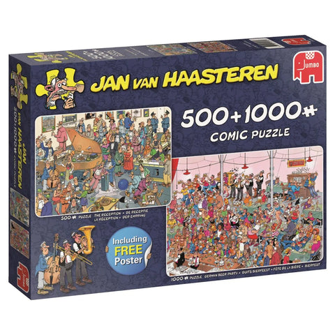 Jan van Haasteren-Let’s Party! (19058) 500 & 1000 Stukjes - Puzzel (Nieuw)