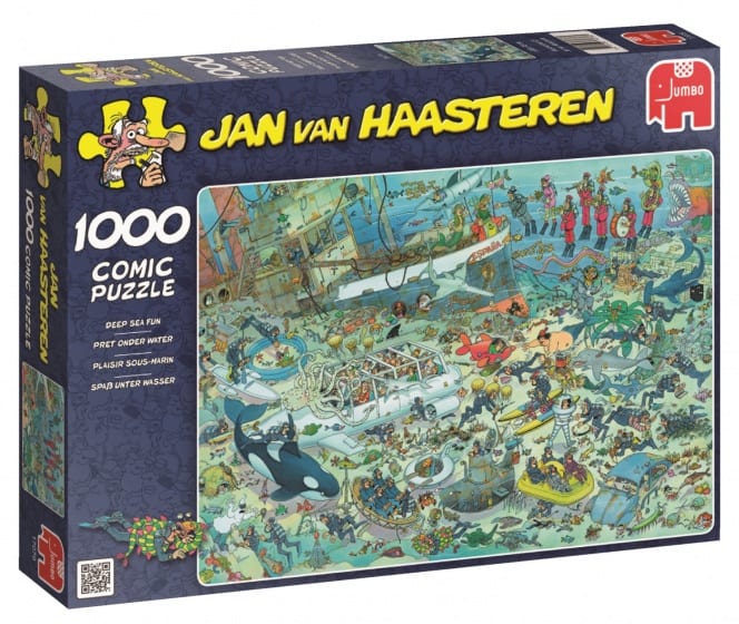 Jan van Haasteren-Pret Onder Water - 1000 Stukjes - Puzzel (Compleet) Tweedehands