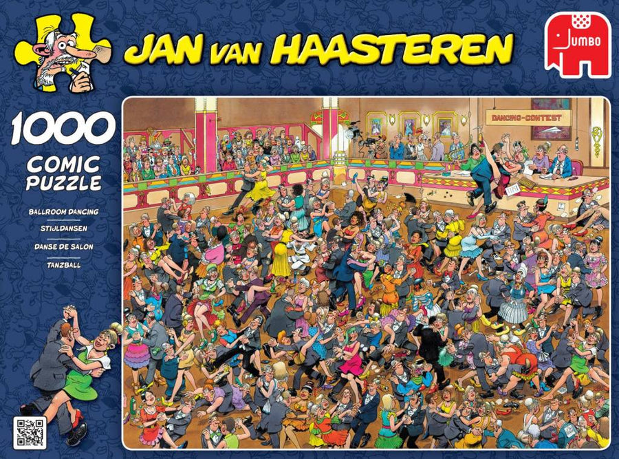 Jan van Haasteren-Stijldansen - 1000 Stukjes - Puzzel (Compleet) Tweedehands
