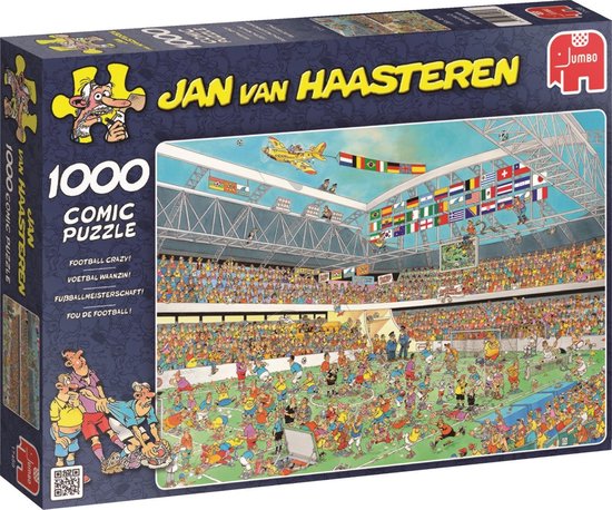 Jan van Haasteren-Voetbal Waanzin! - 1000 Stukjes - Puzzel (Compleet) Tweedehands