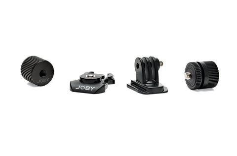 JOBY Action Adapter Kit JB01345 voor GoPro, vier losse adapters met statiefschroef en GoPro-klem